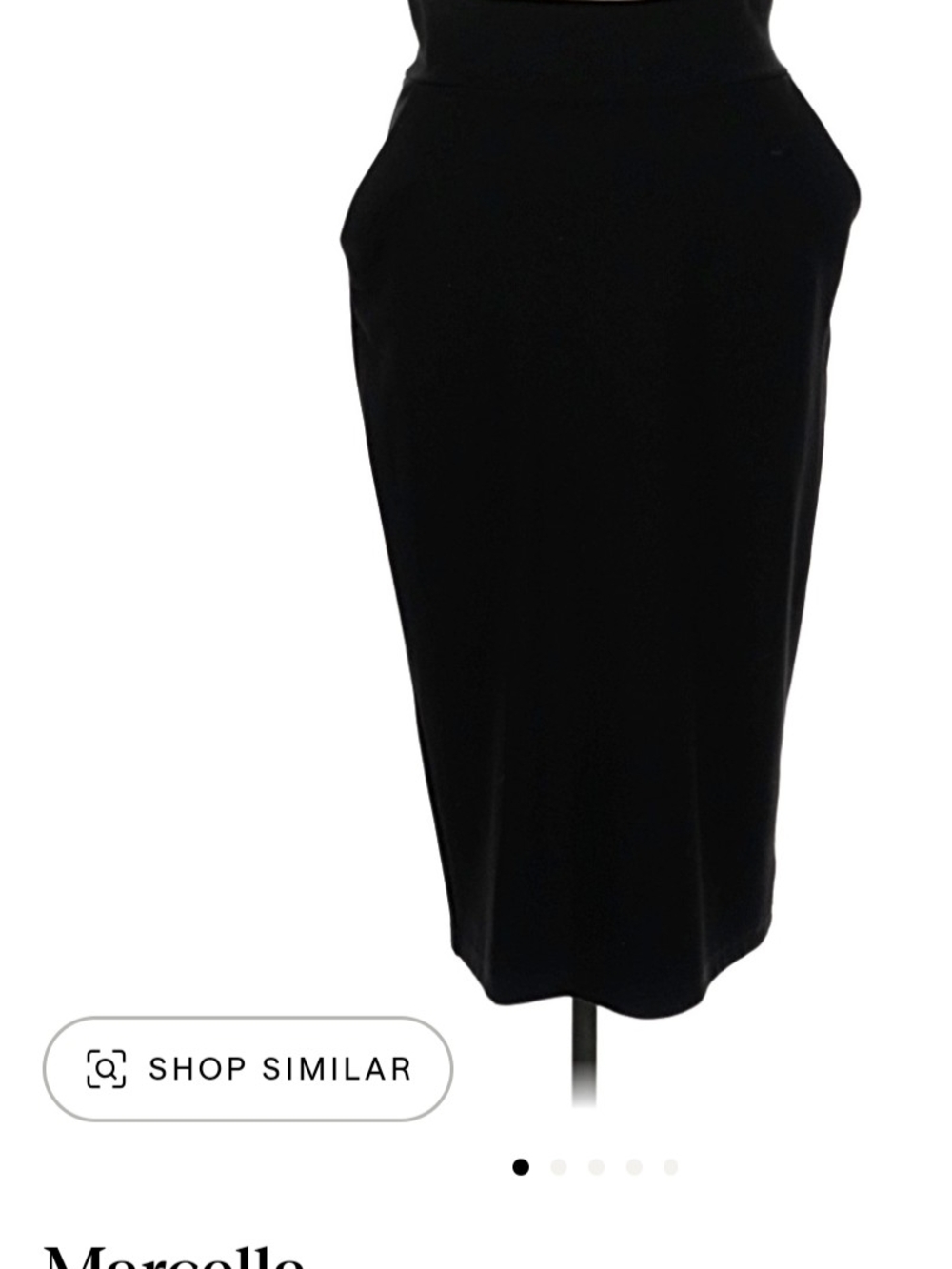 MARELLA Black High-Waist Pencil Skirt